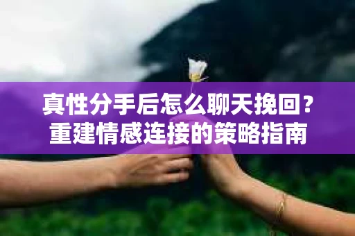 真性分手后怎么聊天挽回？重建情感连接的策略指南
