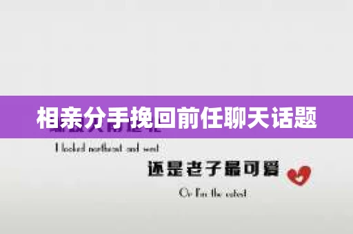 相亲分手挽回前任聊天话题