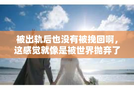 被出轨后也没有被挽回啊，这感觉就像是被世界抛弃了一样。我曾经也经历过这样的事情，那种心如刀割的痛，至今仍记忆犹新。今天，我想和大家聊聊这个话题，希望能给那些正在经历或者曾经经历过类似痛苦的人一些安慰和帮助。
