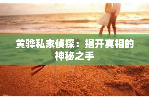 黄骅私家侦探：揭开真相的神秘之手
