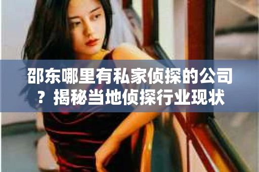 邵东哪里有私家侦探的公司？揭秘当地侦探行业现状