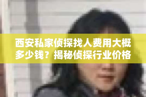西安私家侦探找人费用大概多少钱？揭秘侦探行业价格之谜