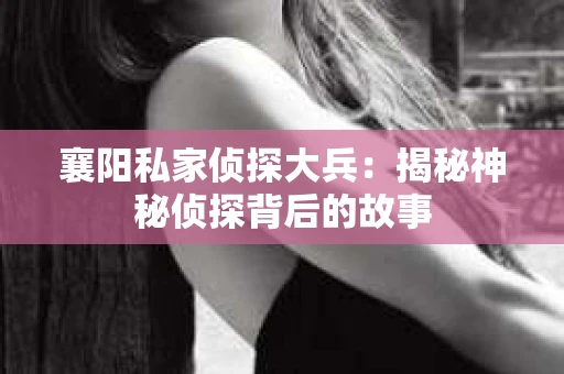 襄阳私家侦探大兵：揭秘神秘侦探背后的故事