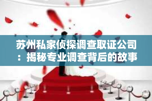 苏州私家侦探调查取证公司：揭秘专业调查背后的故事