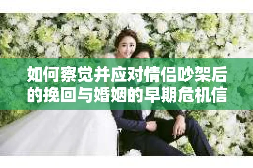 如何察觉并应对情侣吵架后的挽回与婚姻的早期危机信号？