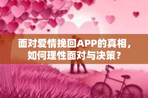 面对爱情挽回APP的真相，如何理性面对与决策？
